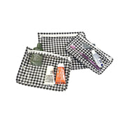 Gingham Style Slim Travel Bag Set